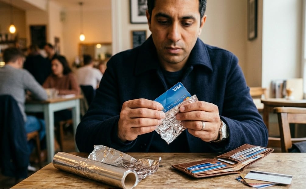 ¿Envolver tus tarjetas bancarias en aluminio? Esta es su función
Imagen Ilustrativa: ia