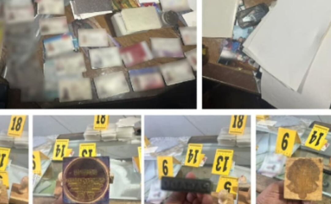 Desarticulan taller de falsificación de documentos (Foto: Especial)
