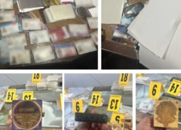 Desmantelan taller donde falsificaban documentos, a una cuadra de Palacio Nacional