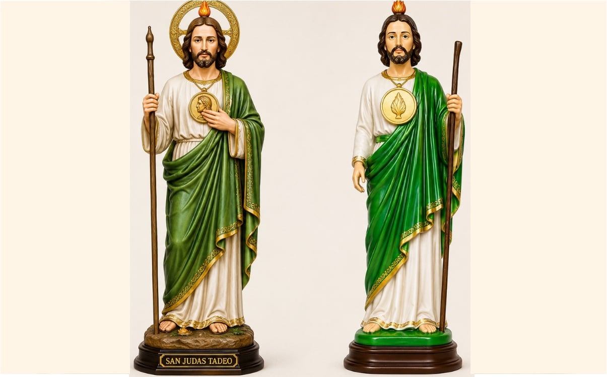¿Le rezas a un San Judas Tadeo falso? Aquí te decimos como identificar a la figura autentica