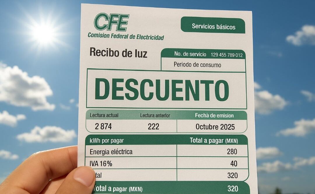 Descuentos de CFE en el recibo de luz: Lista de beneficiados con tarifa especial. Foto: (IA)