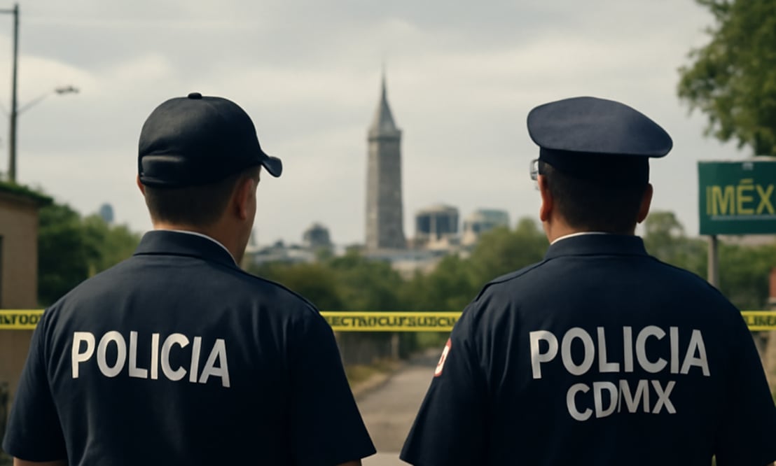 Policía de la CDMX (Foto: Creada con IA)