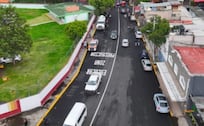 Continúa el rescate y pavimentación de avenidas en Ecatepec, cuentan con iluminación y mantenimiento