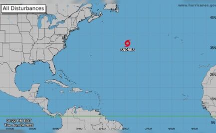 ¿La tormenta tropical Andrea afectará a México?