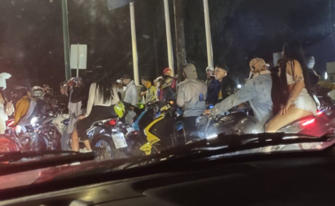 Genera terror rodada de motociclistas en CDMX, es un pretexto para delinquir