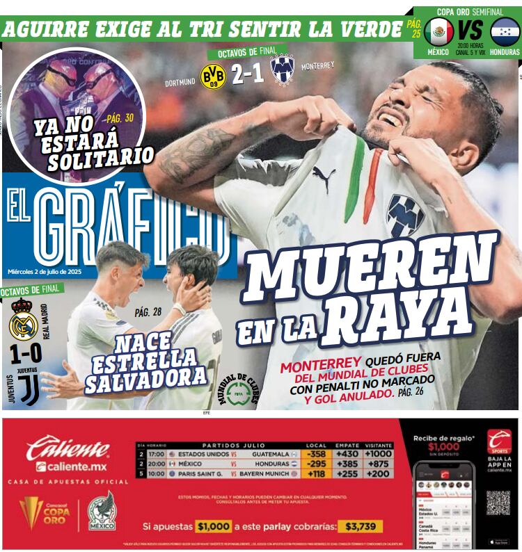 Portada El Gráfico | Miércoles 2 de julio 2025