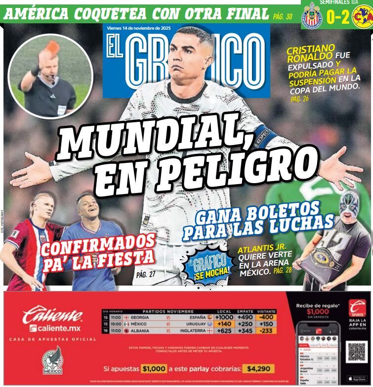 Portada El Gráfico | Viernes 14 de noviembre 2025