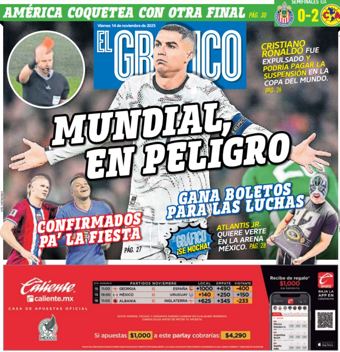 Portada El Gráfico | Viernes 14 de noviembre 2025