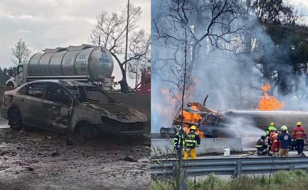Explosión en el Puente de la Concordia. Foto: (Tania Aguilar. El Gráfico)