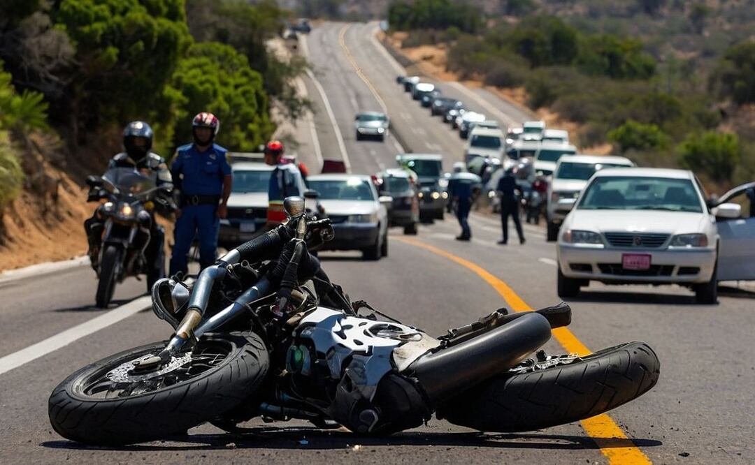 Biker ebrio y a toda velocidad se estampa y muere, en Naucalpan, Edomex