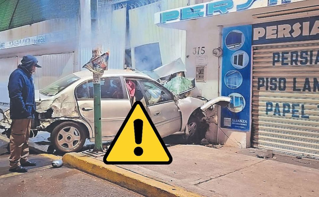 Automovilista se estrella contra vivienda y muere en Iztapalapa. Foto: (Especial)