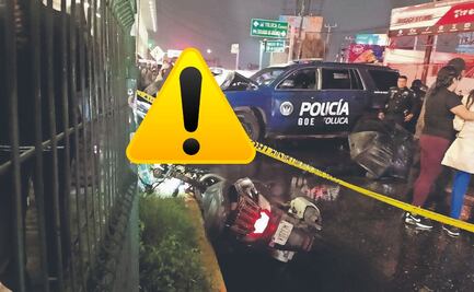 Policía provoca carambola y termina con la vida de una mujer, así fue el fatal accidente