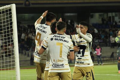 Pumas sufre, pero avanza: victoria global 3-2 sobre Cavalry con doblete de Martínez