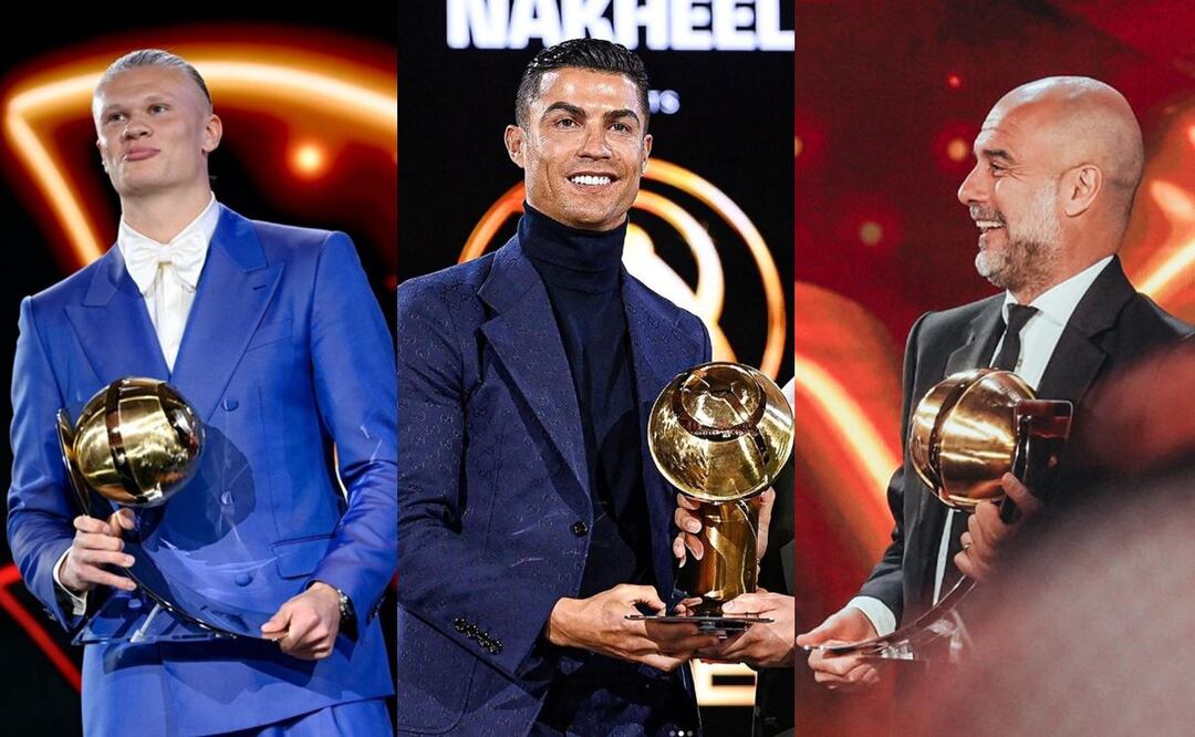 Erling Haaland, CR7 y Pep Guardiola entre los ganadores de los Globe Soccer Awards