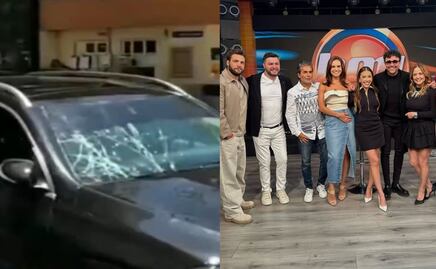 A conductora de HOY le dan cristalazo en su camionetón dentro de Televisa ¿fueron sus haters?
