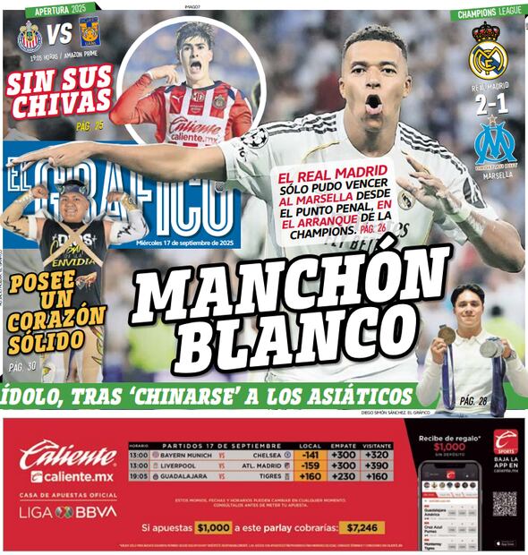 Portada El Gráfico | Miércoles 17 de septiembre 2025