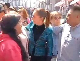 VIDEO: Falla seguridad de Claudia Sheinbaum y hombre la acosa