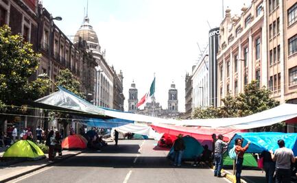 Plantón de maestros en la CDMX afecta a los negocios del Centro Histórico ¿qué piden los comerciantes?