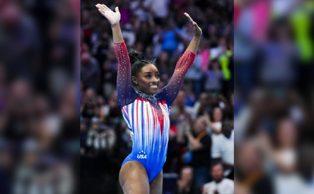 Simone Biles recibe regalote de los Chicago Bears en París
