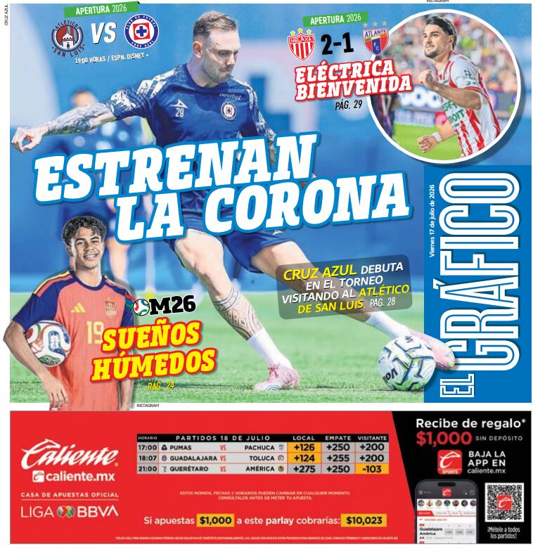 Portada El Gráfico | Viernes 17 de Julio de 2026