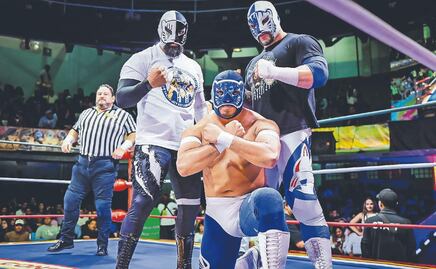 ¿El momento de coronarse? Blue Panther Jr. y Dark Panther luchan por el título de Campeones de Tríos