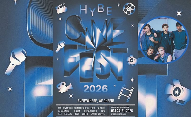 HYBE Cine Fest 2026 convierte el cine en escenario de ENHYPEN, BTS, Santos Bravos y más estrellas del k-pop