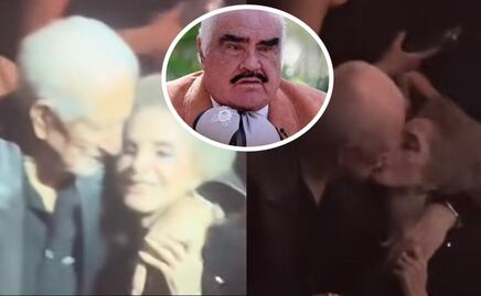 Doña Cuquita, viuda de Vicente Fernández, es captada en pleno beso ¿Con su hermano?