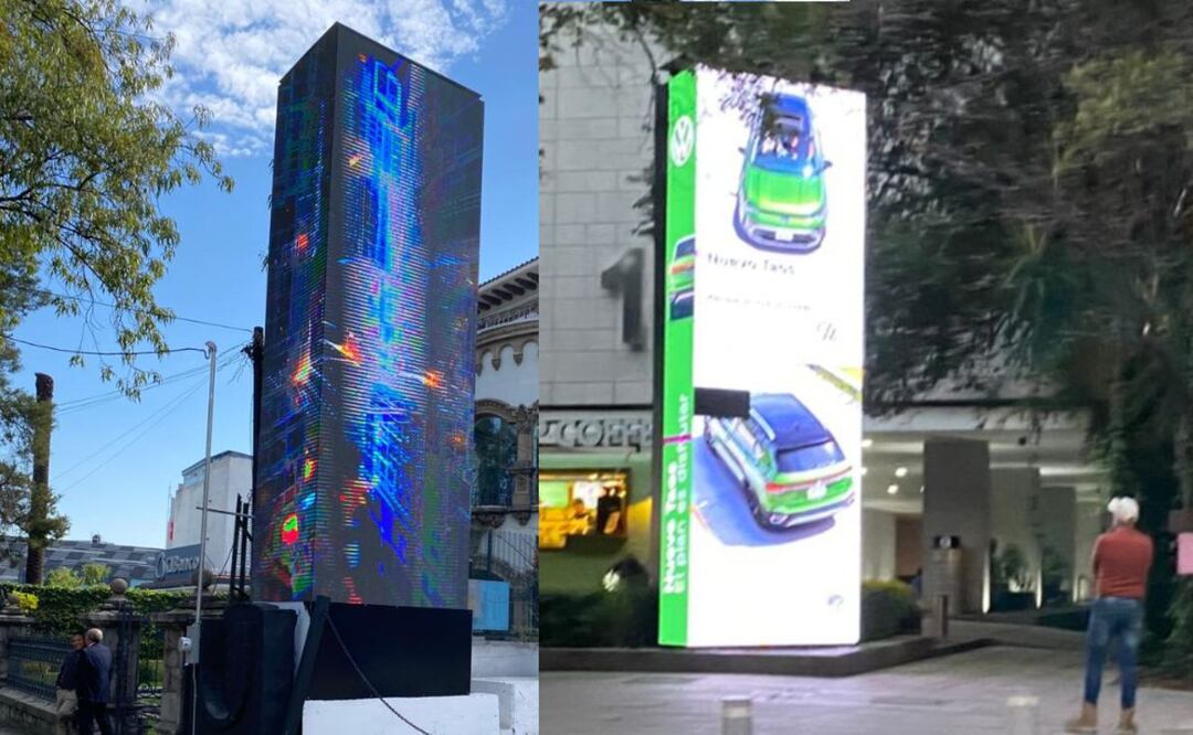 Vecinos y activistas denuncian instalación de tótems publicitarios en Masaryk, patrimonio cultural y arquitectónico