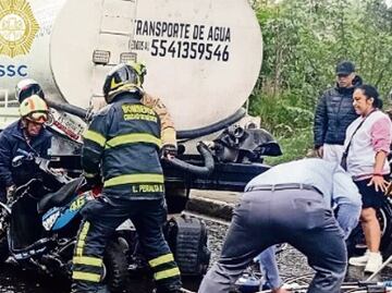 Biker quinceañero estampa la cara en pipa y sobrevive de milagro, en Álvaro Obregón