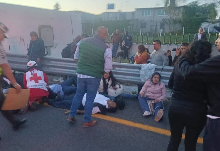 Accidente en la México-Pachuca (Foto: Especial)