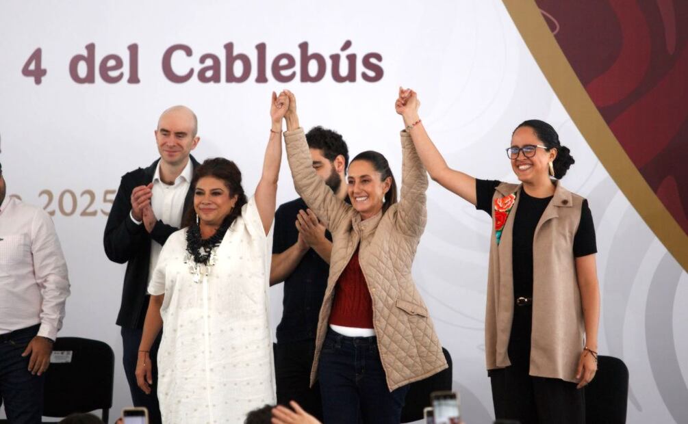 Foto: Cuartoscuro (Clara Brugada, Claudia Sheinbaum y Gaby Osorio)