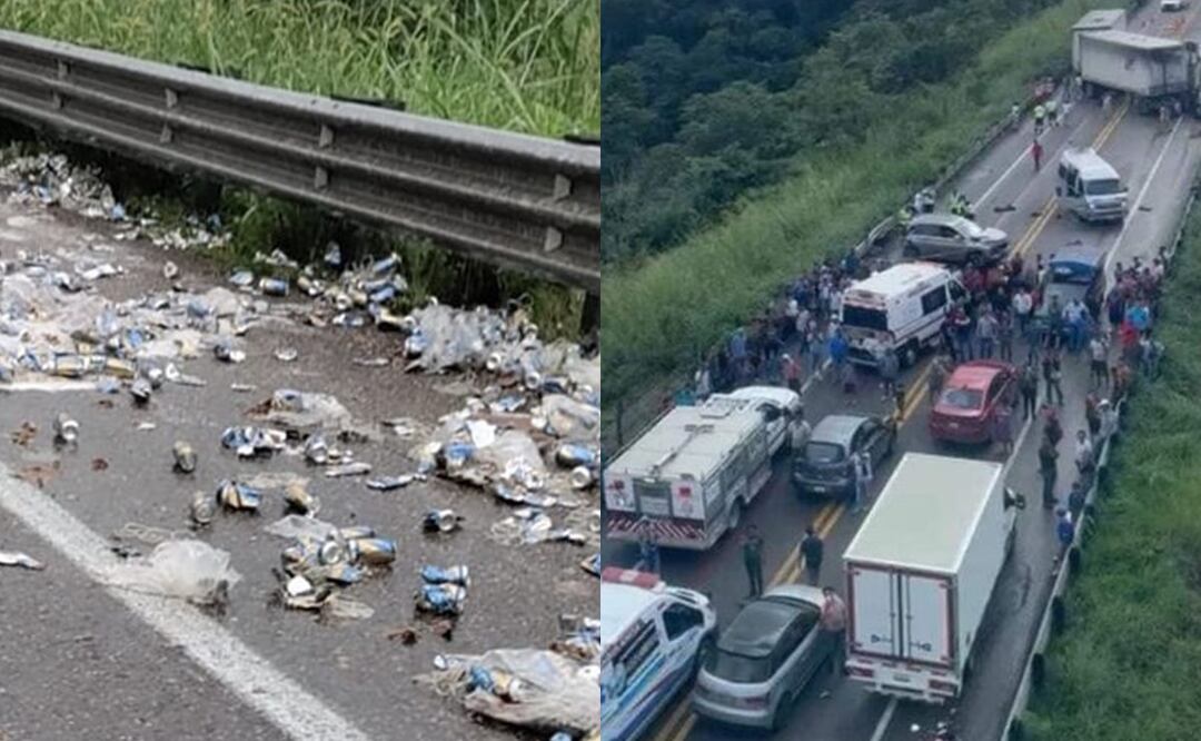 Mueren atropelladas 5 personas por andar en la rapiña de chelas, en Chiapas