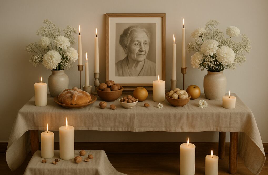 Ofrenda aesthetic (Foto: Creada con IA)