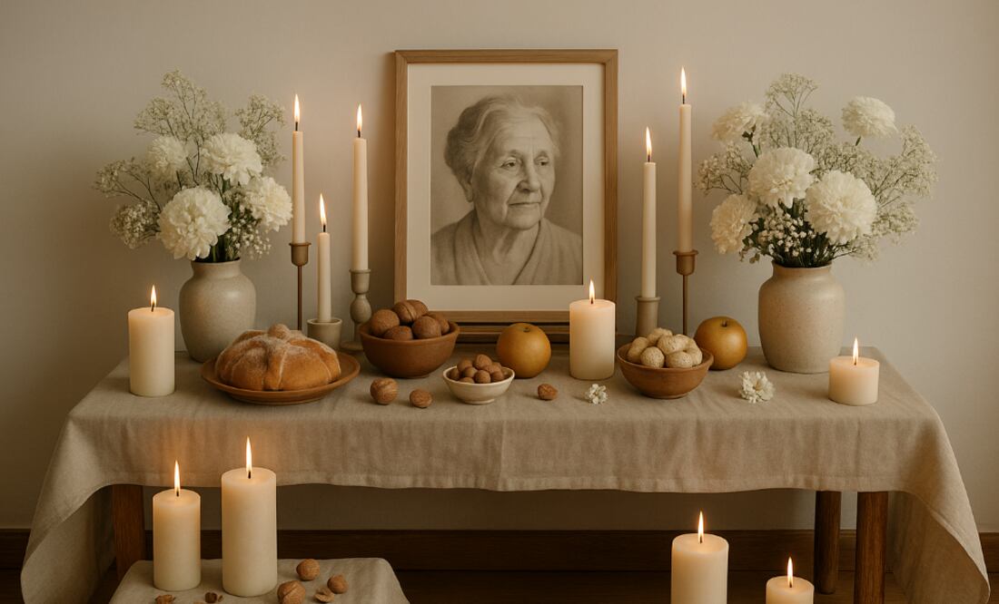 Ofrenda aesthetic (Foto: Creada con IA)