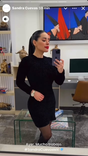 Sandra Cuevas y su nueva figura (Vía: Redes)
