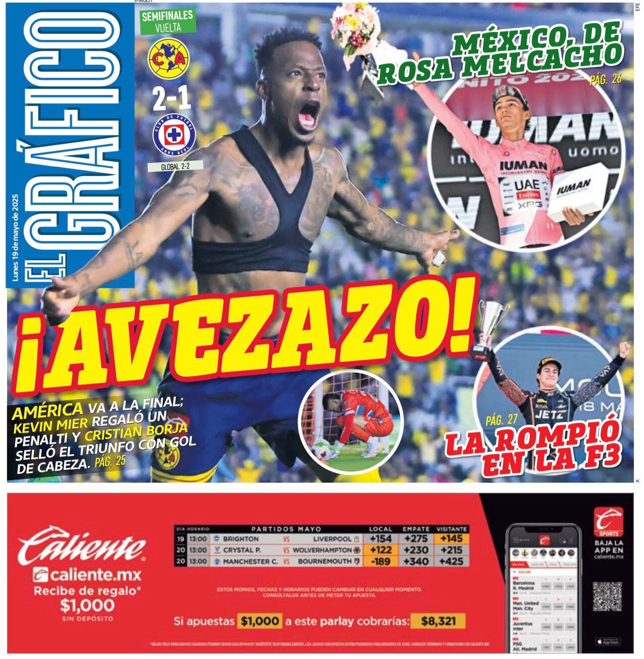 Portada El Gráfico Lunes 19 de Mayo