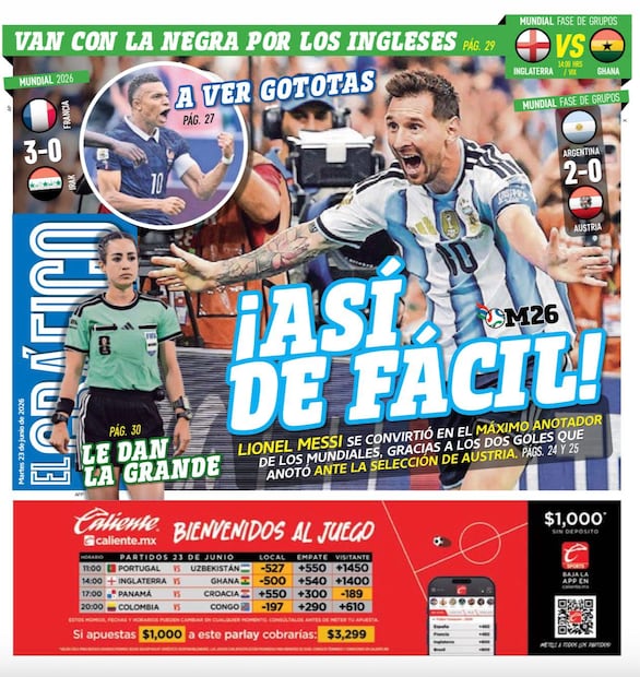Portada El Gráfico | Martes 23 de Junio de 2026