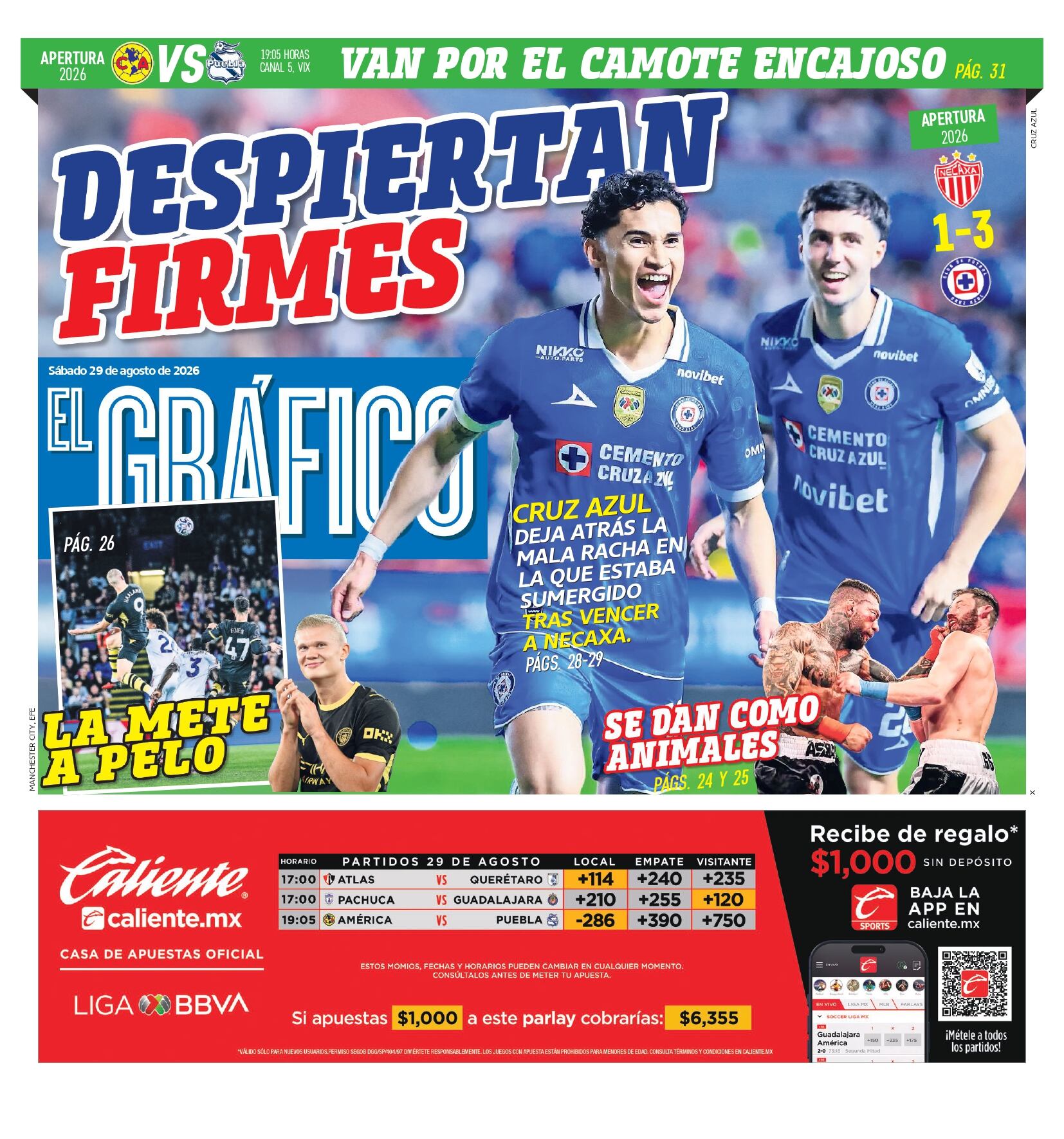 Portada El Gráfico | Sábado 29 de Agosto de 2026