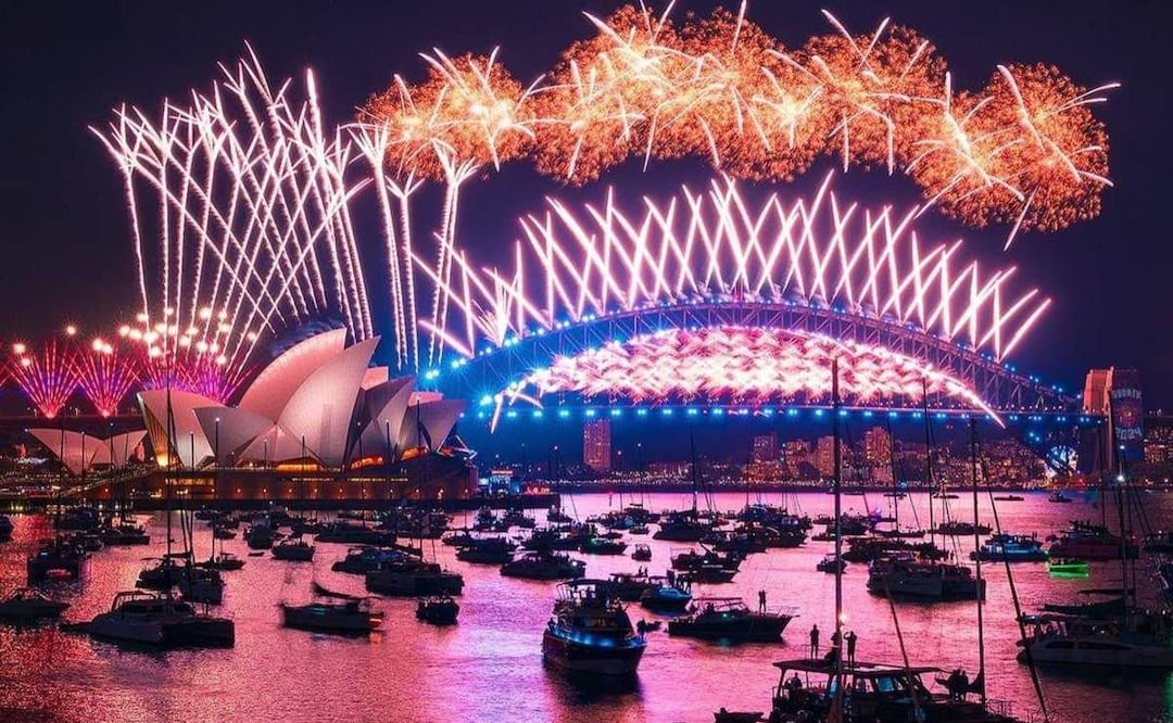 Foto: X (El 2026 ya comenzó en otras partes del mundo y así lo festejaron )