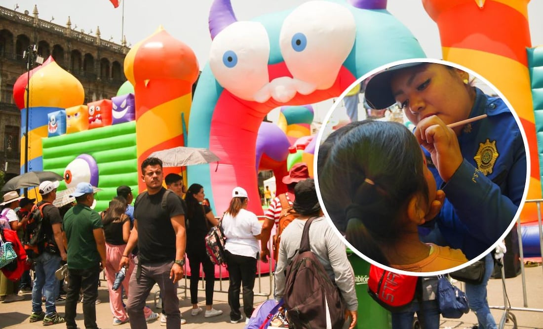 Foto: Cuartoscuro (Zocalito: Celebra el Día del Niño GRATIS en el Zocalo de la CDMX ¿qué actividades y juegos hay?)