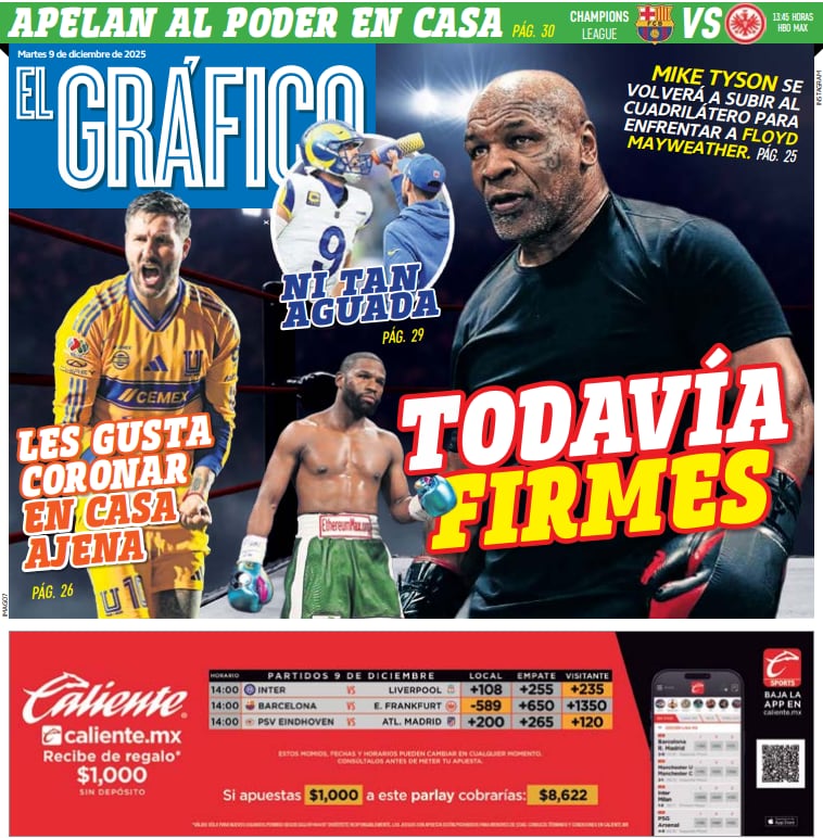 Portada | El Gráfico | Martes 9 de diciembre de 2025