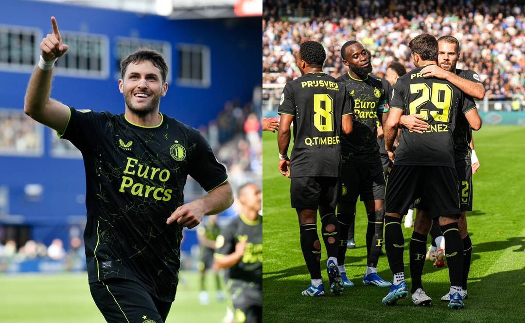 Santi Giménez pone otro doblete a su cuenta y se afianza como líder de goleo en la Eredivisie