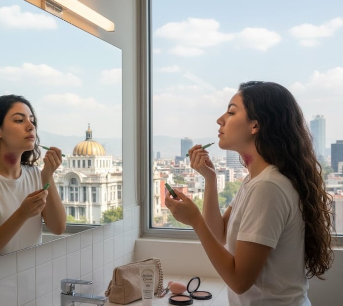 ¿Te hicieron un CHUPETÓN? Estos son los mejores trucos para desaparecerlo rápido. Foto: (IA)