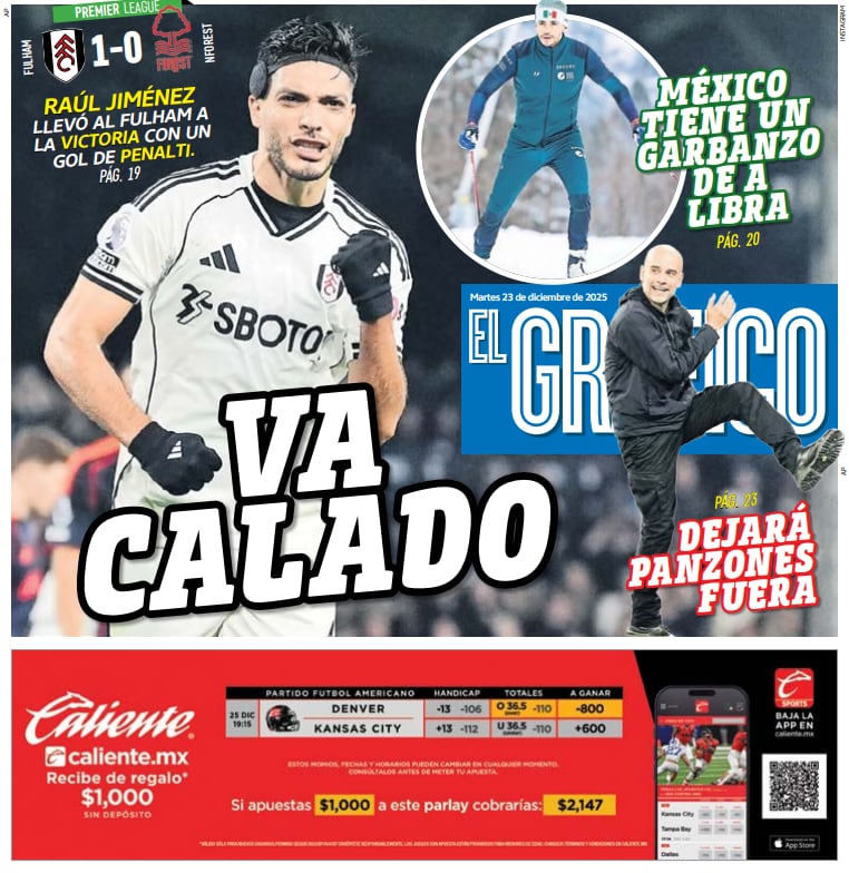Portada El Gráfico | Martes 23 de diciembre 2025