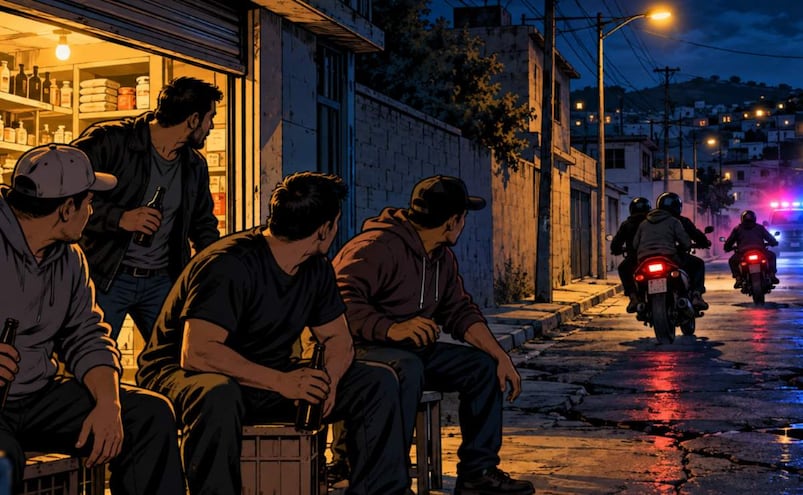 Reparten 10 balazos contra cuatro hombres mientras chupaban chela banquetera, en Chimalhuacán