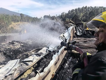 Desastre en la México-Puebla; al menos 5 muertos