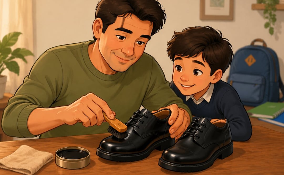 ¿El regreso a clases te dejó sin dinero? Profeco revela cómo hacer tu propia crema para zapatos (Foto: Creada con IA)