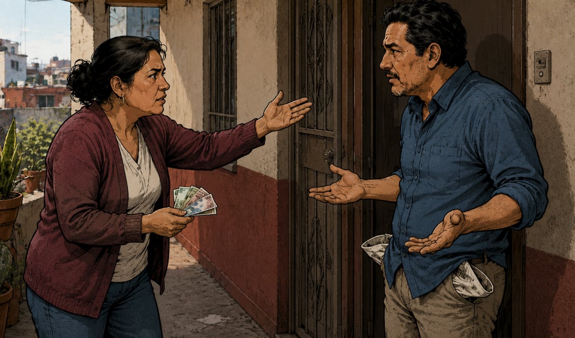 ¿Qué hacer si un vecino no quiere pagar el dinero que le prestaste? (Foto: Creada con IA)