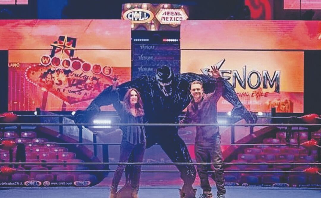 VENOM: Tom Hardy se rifó un tiro con el Hechicero y el Volador Jr. en la Arena México