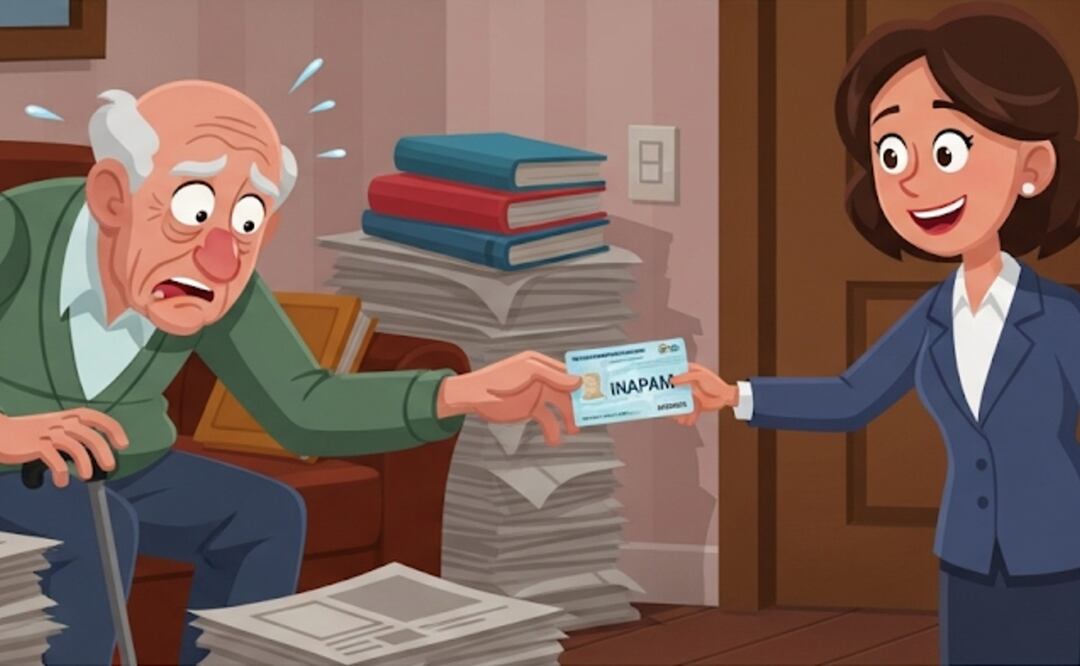 Tarjeta del INAPAM (Foto: Creada con IA)